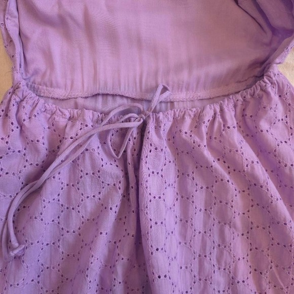Olivaceous purple lavender mini dress with tie back detail. Size: S - Picture 5 of 8